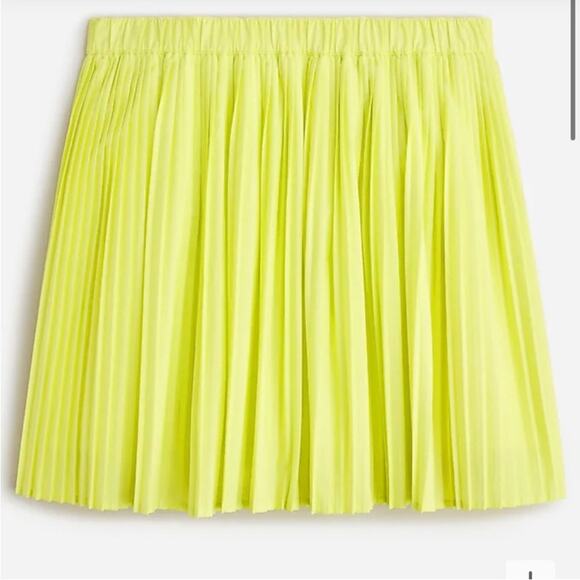J. Crew Pale Kiwi Pleated Mini Skirt - Picture 6 of 6